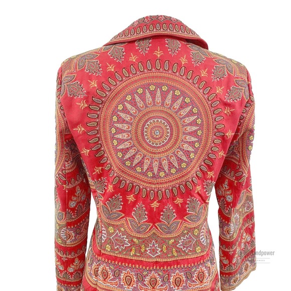 Biya for Johnny Was Asian Paisley Embroider Blazer - Picture 7 of 11
